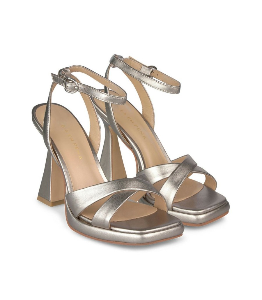 High Heel Sandals | Alma En Pena Sandalia Tacon Tiras Cruzadas